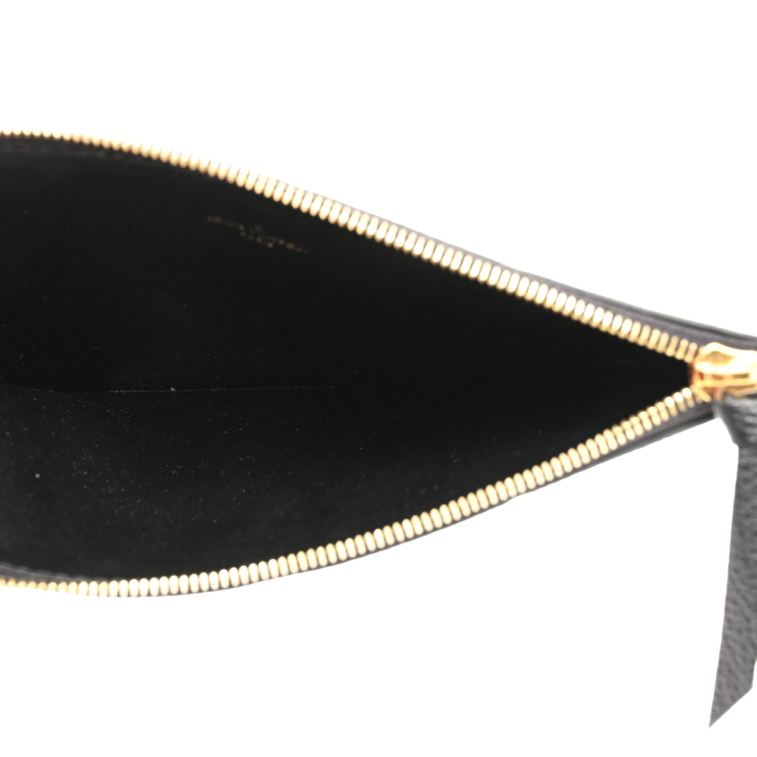 Louis Vuitton Empreinte Felicie Chain Wallet Zippered Insert Black 5 of 6