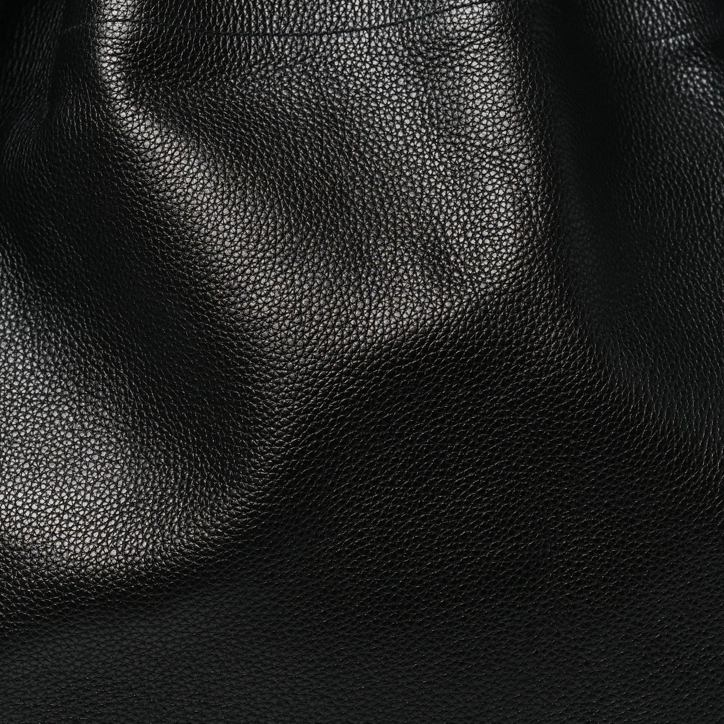 Grained Calfskin Deux De Delvaux Bucket Bag Black
