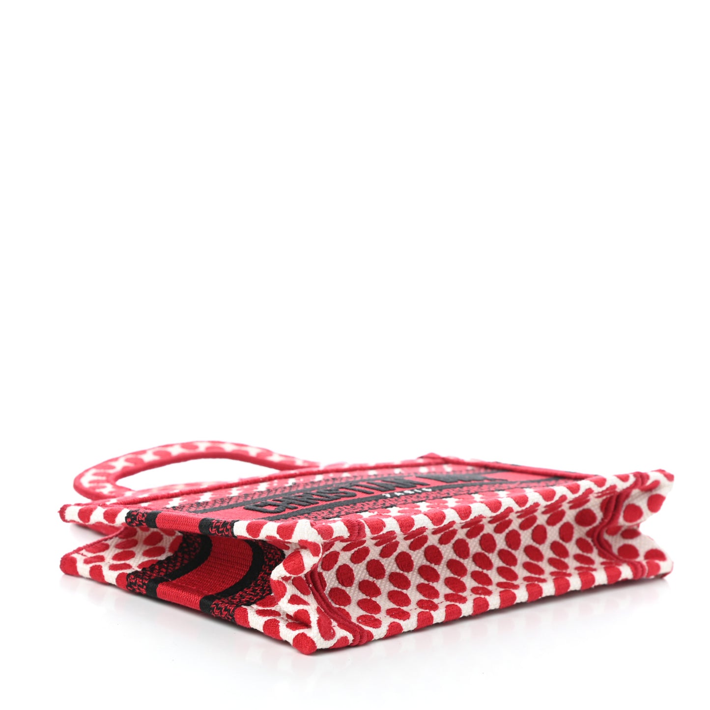 Canvas DiorAmour Dots Mini Book Tote Red
