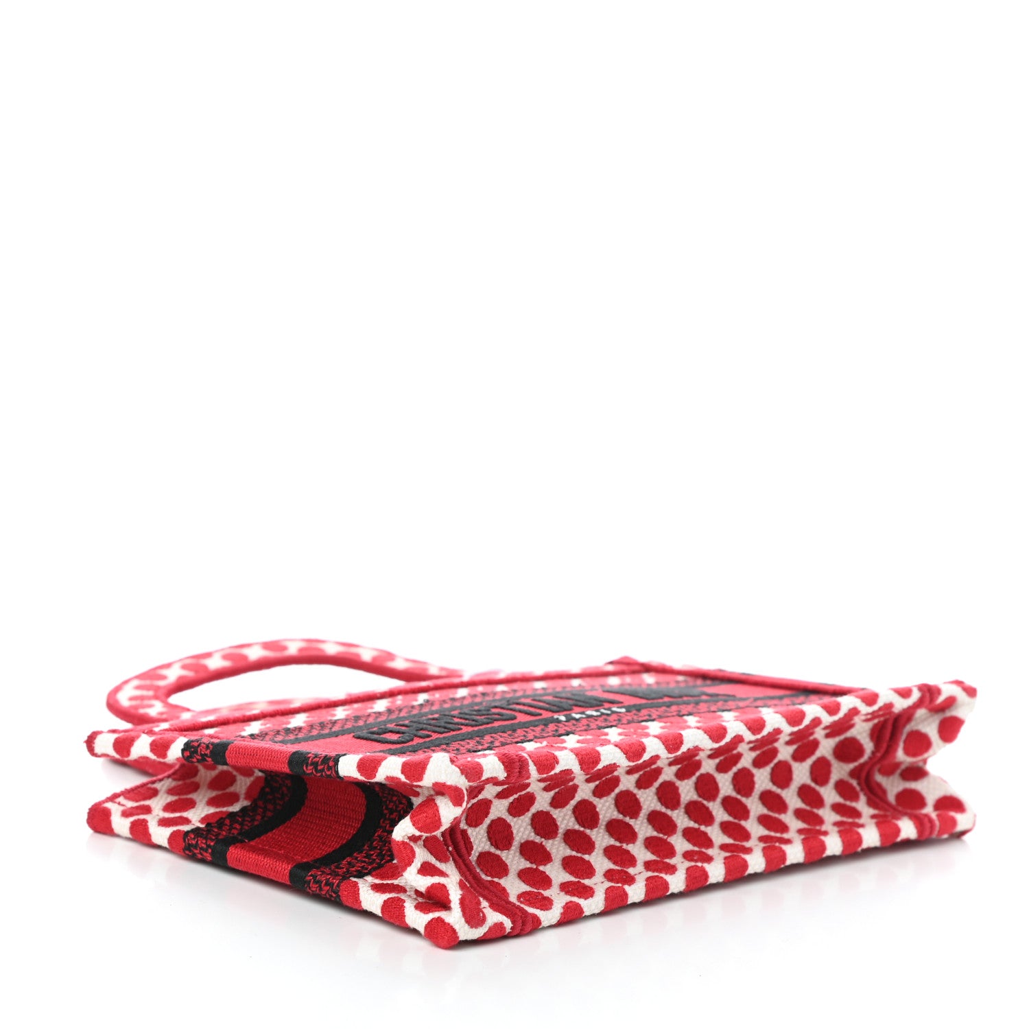 Christian Dior Canvas DiorAmour Dots Mini Book Tote Red 4 of 9