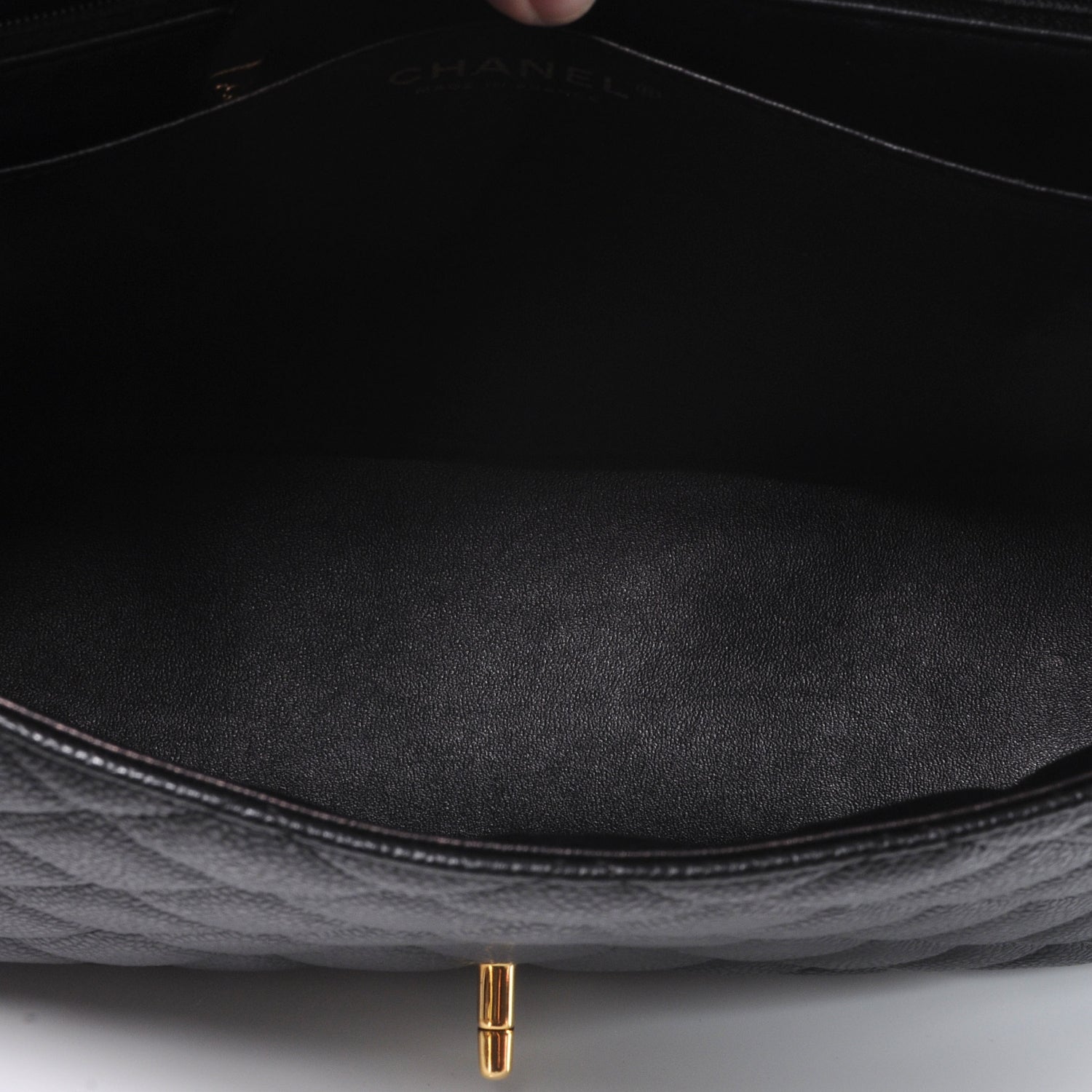 Chanel Caviar Maxi Single Flap Black 6 of 8