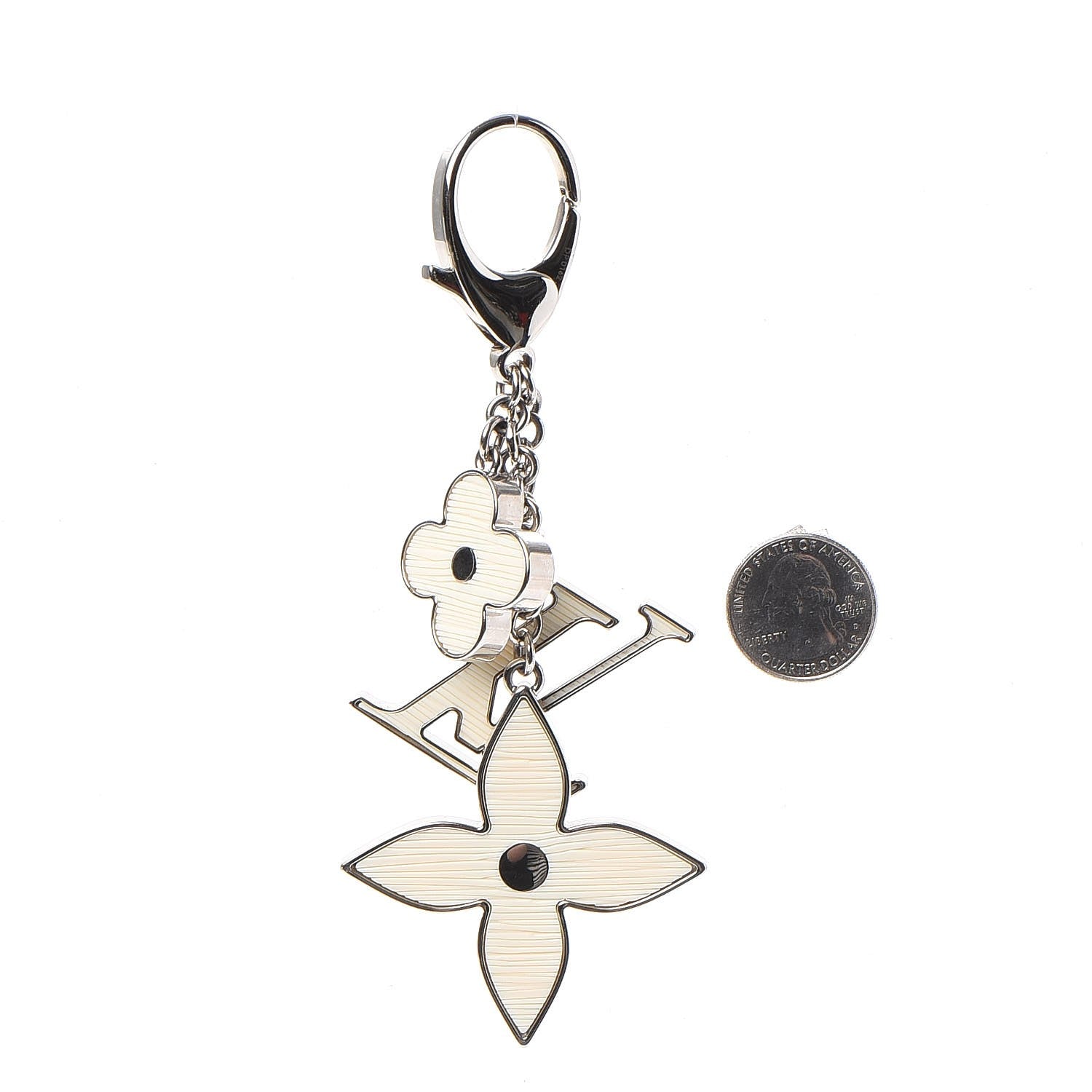 Louis Vuitton Fleur d'Epi Bag Charm Ivory 2 of 4