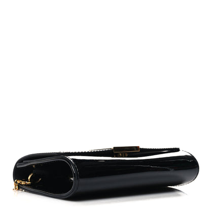 Louis Vuitton Patent Louise PM Chain Clutch Black 4 of 13