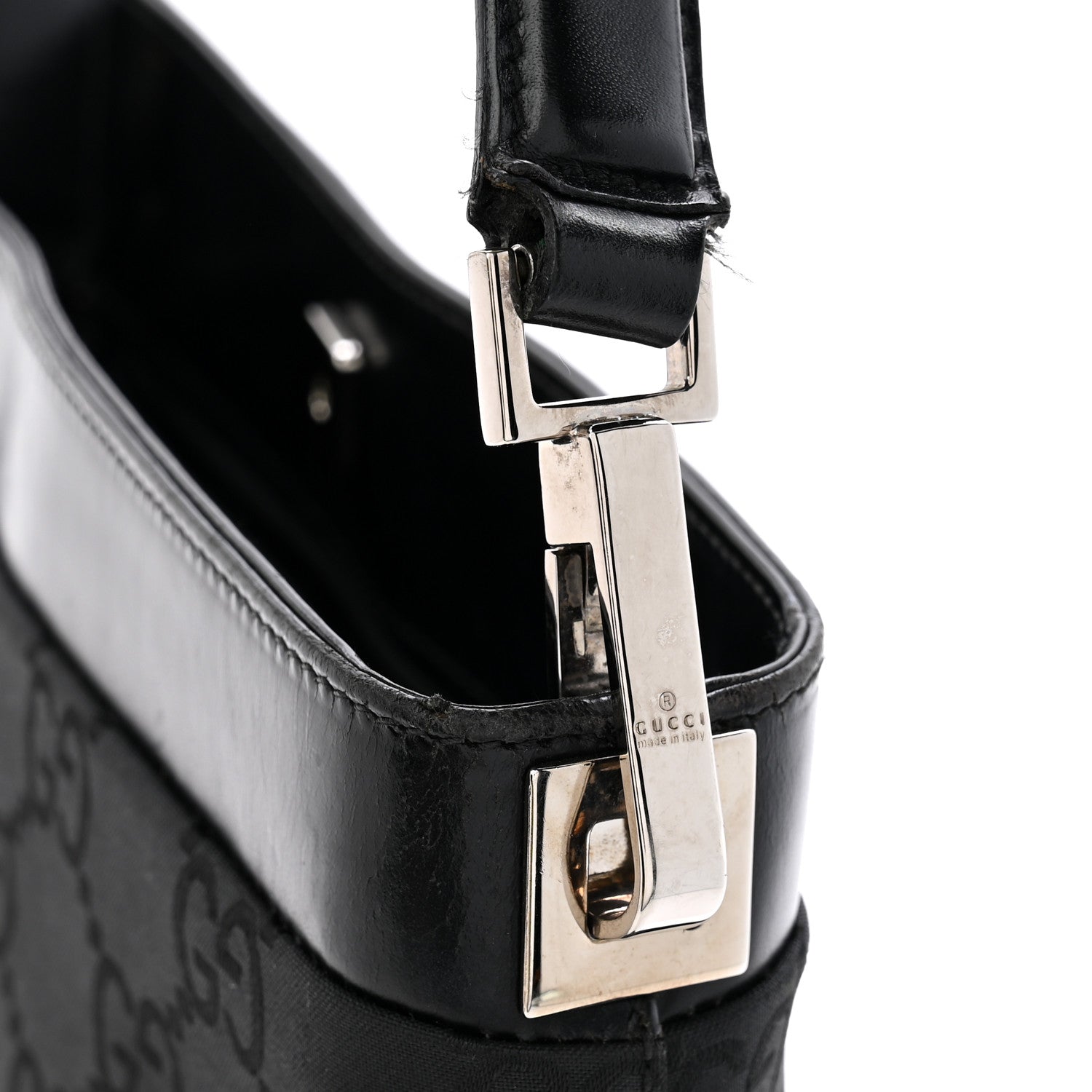 Gucci Nylon Monogram Tote Bag Black 12 of 12