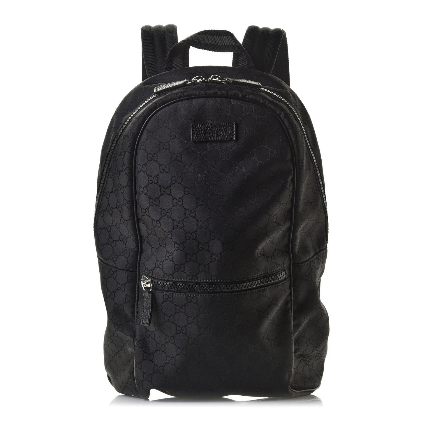 Nylon Monogram Slim Backpack Black