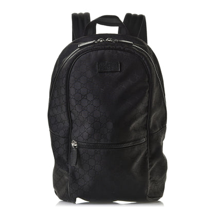 Gucci Nylon Monogram Slim Backpack Black 2 of 12