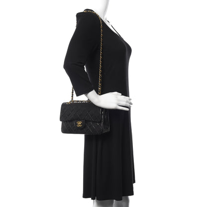 Chanel Lambskin Quilted Small Double Flap Black 2 of 12