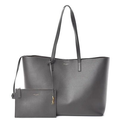 Saint Laurent Calfskin Large Shopping Tote Dark Grey 1 of 10
