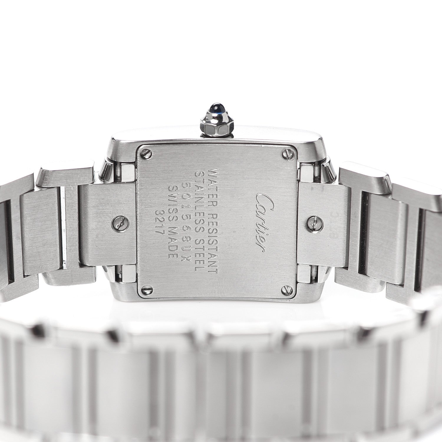 Cartier Stainless Steel Diamond 20mm Tank Francaise Quartz Watch 4 of 6