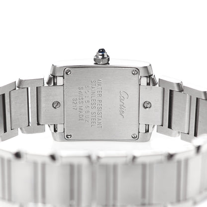 Cartier Stainless Steel Diamond 20mm Tank Francaise Quartz Watch 4 of 6