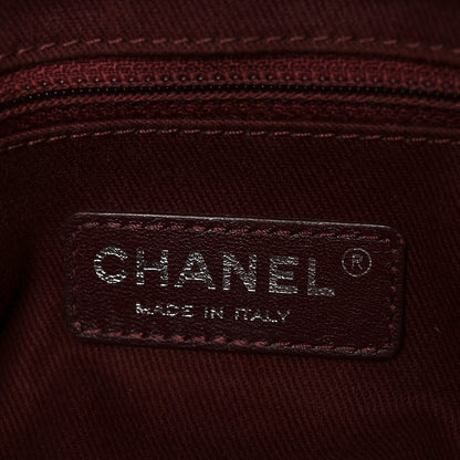 Chanel Glazed Calfskin Quilted Medium Duo Color Flap Black 6 of 9