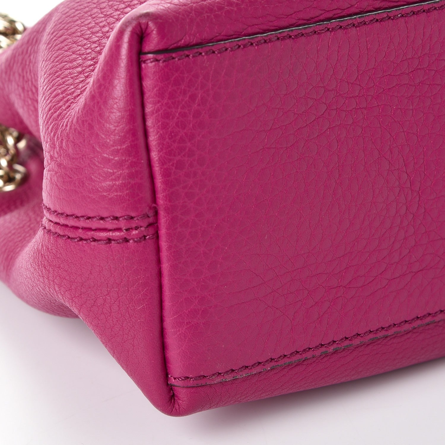 Gucci Cellarius Calfskin Small Soho Chain Shoulder Bag Bright Bouganville 10 of 13