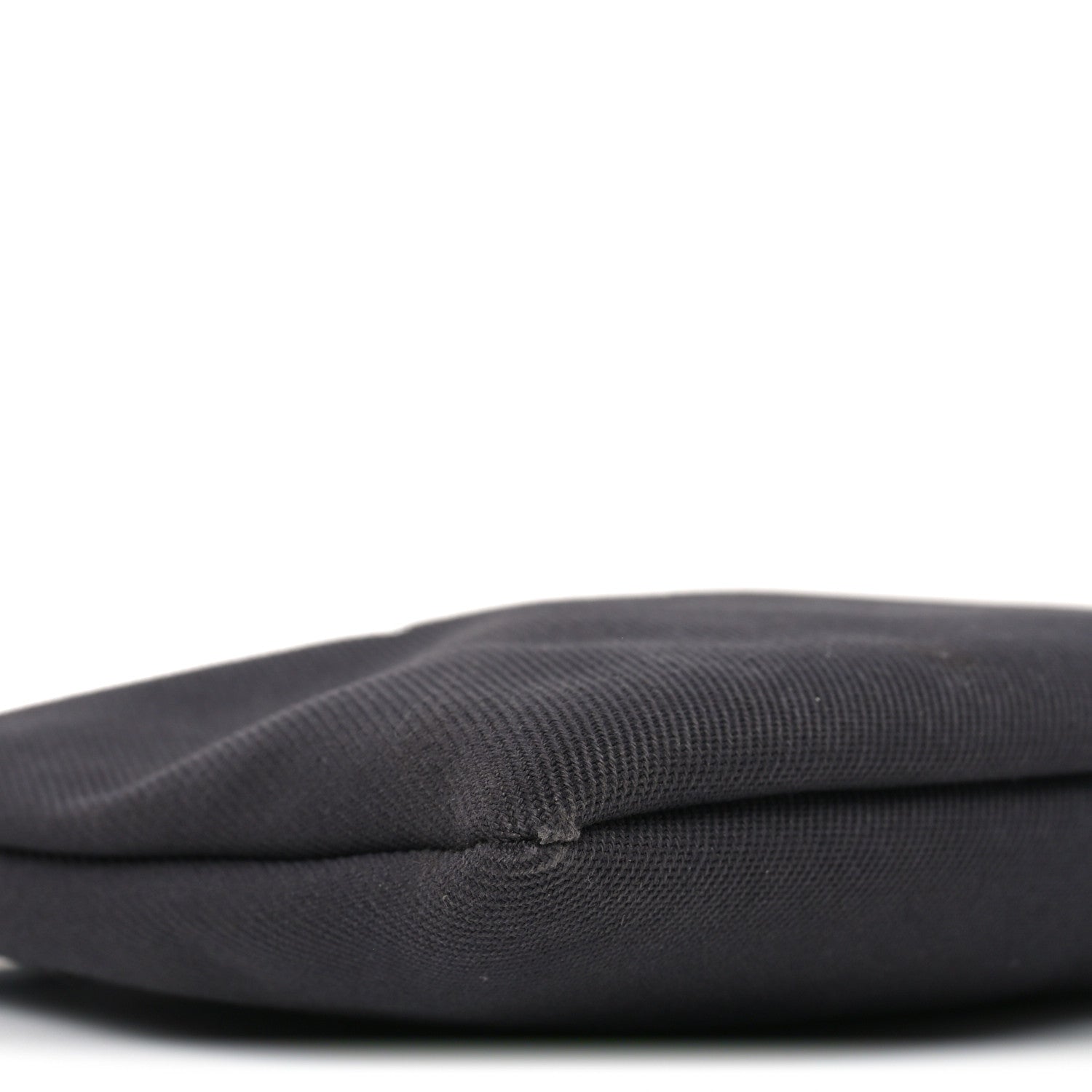 Saint Laurent Linen Canvas Rive Gauche Zipped Pouch Black 1878725