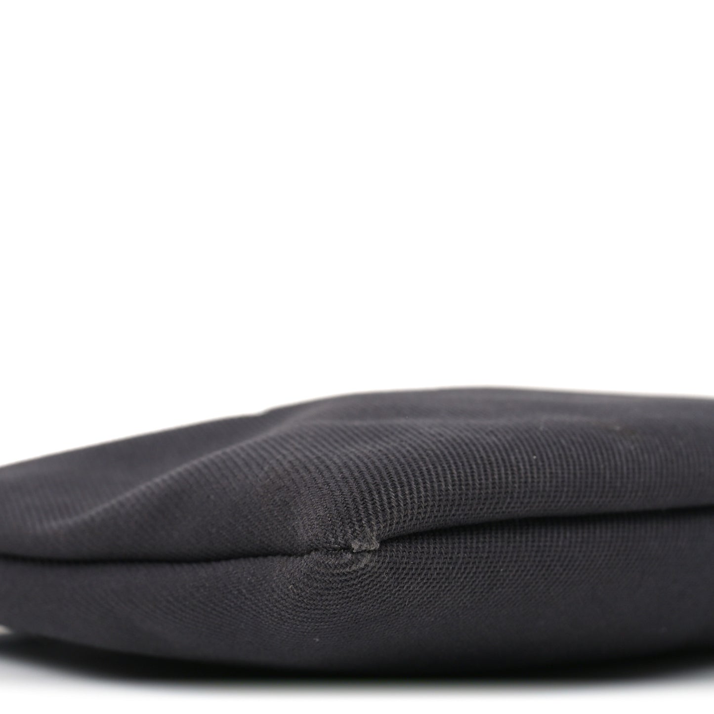 Linen Canvas Rive Gauche Zipped Pouch Black