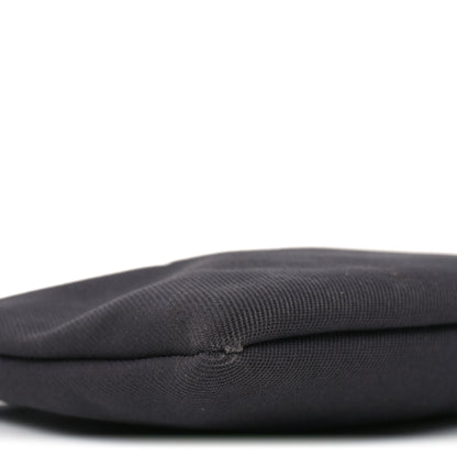 Saint Laurent Linen Canvas Rive Gauche Zipped Pouch Black 9 of 10