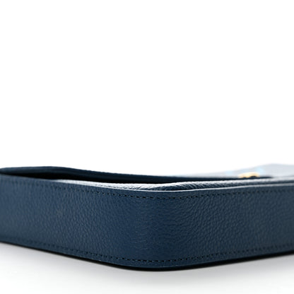 Louis Vuitton Empreinte Monogram Giant Felicie Pochette Chain Wallet Gradient Blue 9 of 11