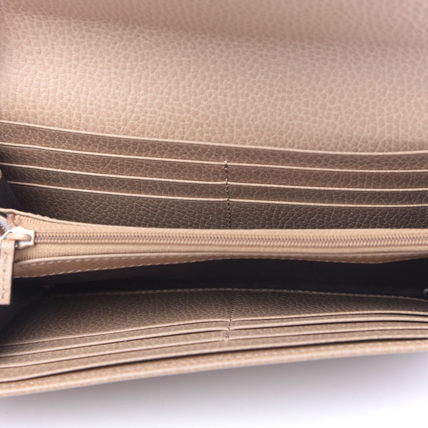 Gucci Dollar Calfskin Interlocking G Continental Wallet Camelia 5 of 6