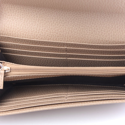 Gucci Dollar Calfskin Interlocking G Continental Wallet Camelia 5 of 6
