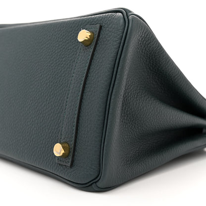 Hermes Togo Birkin 25 Vert Cypress 10 of 11