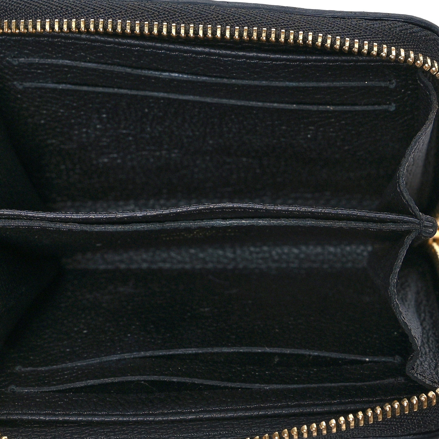 Empreinte Monogram Giant Zippy Coin Purse Black Beige
