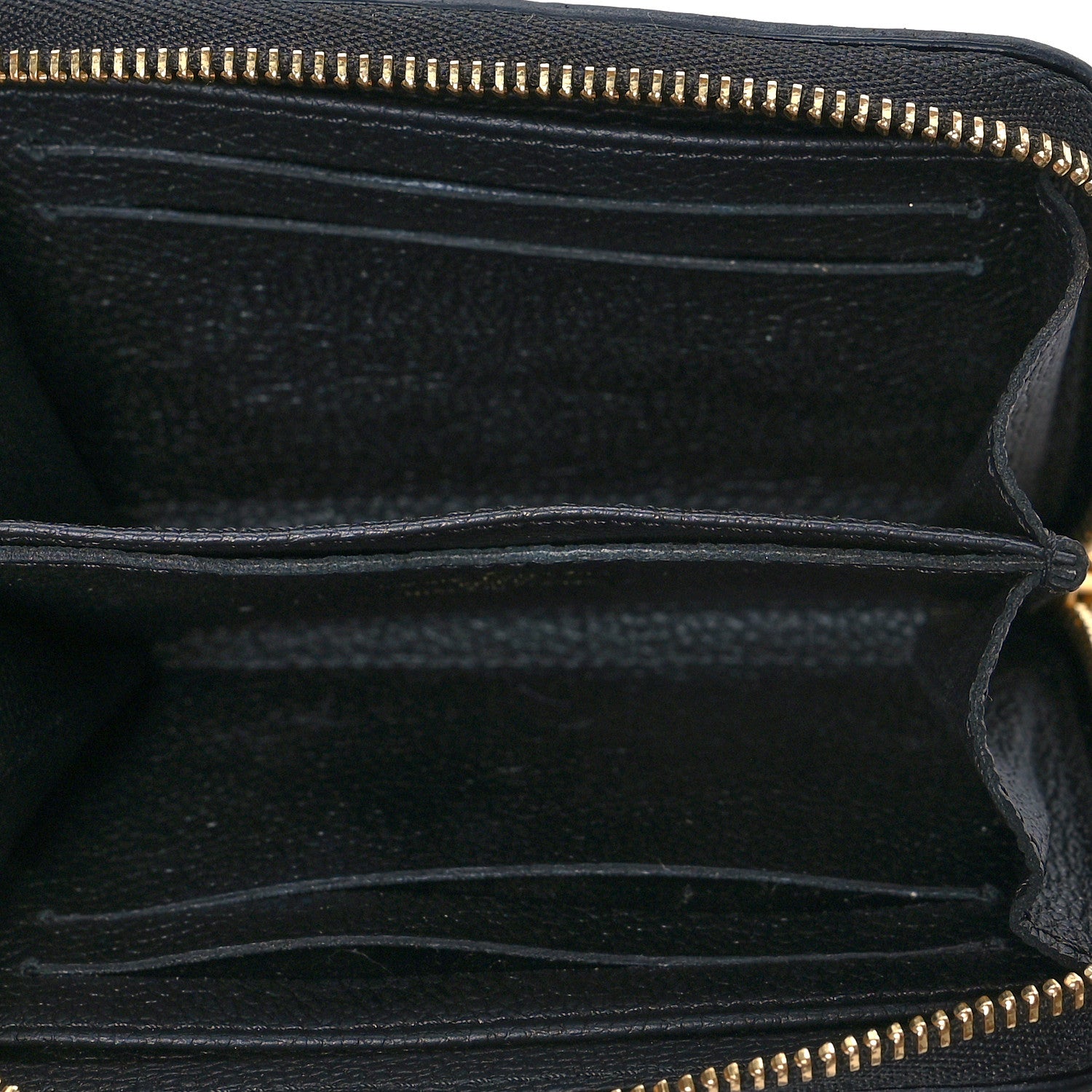 Louis Vuitton Empreinte Monogram Giant Zippy Coin Purse Black Beige 5 of 8