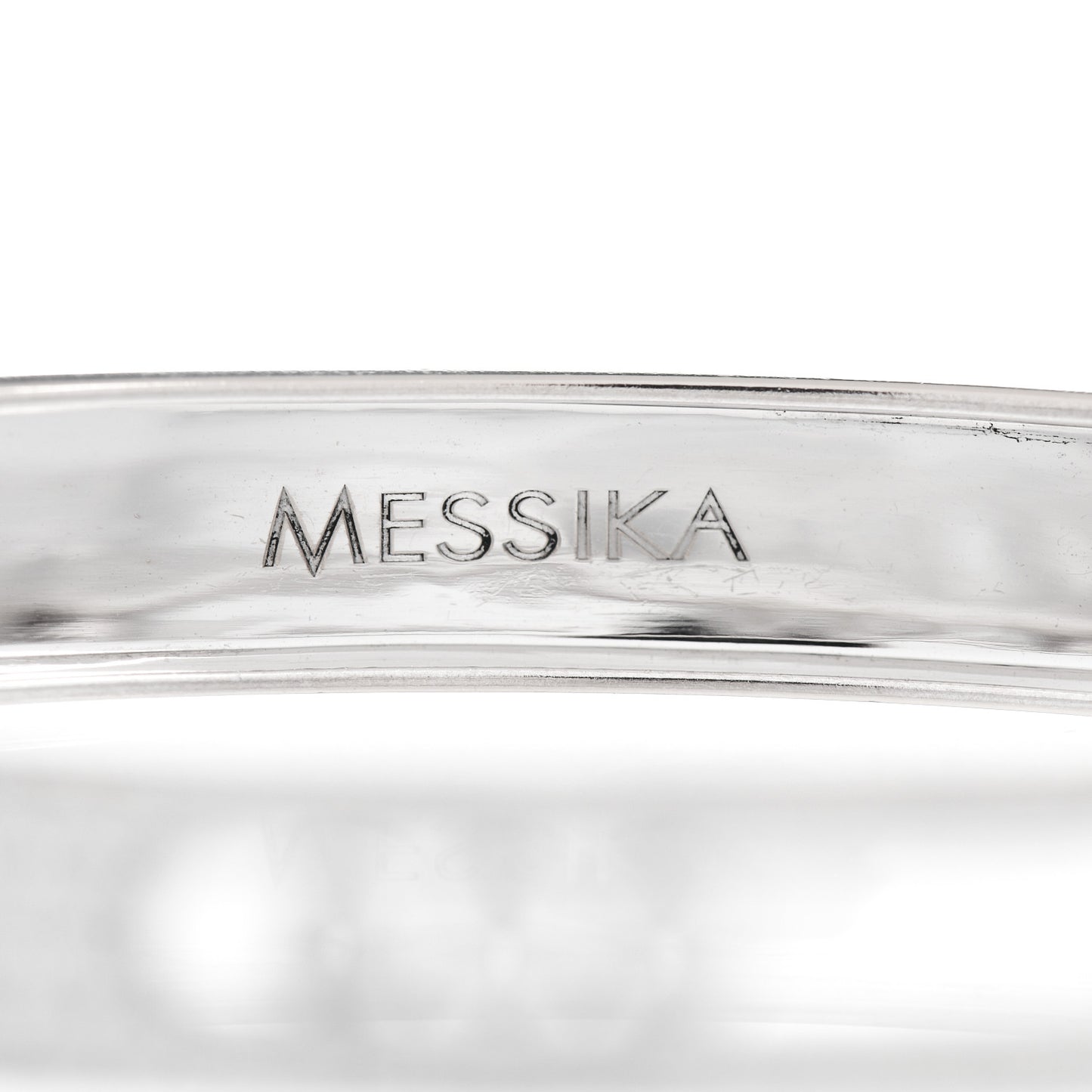 18K White Gold Diamond Move Joaillerie Pave Bangle Bracelet