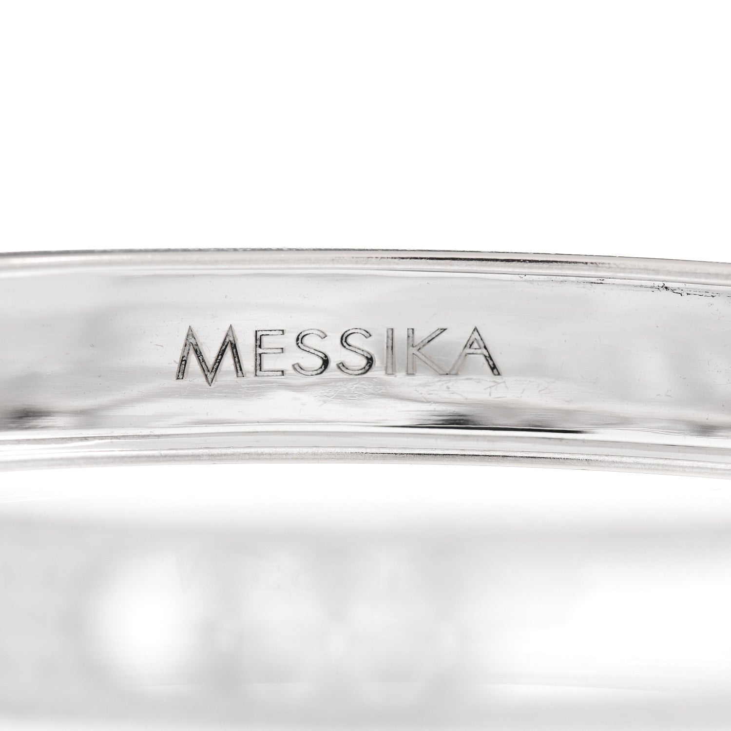 Messika 18K White Gold Diamond Move Joaillerie Pave Bangle Bracelet 4 of 5