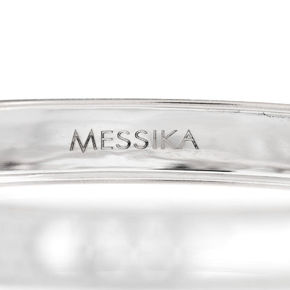 Messika 18K White Gold Diamond Move Joaillerie Pave Bangle Bracelet 4 of 5