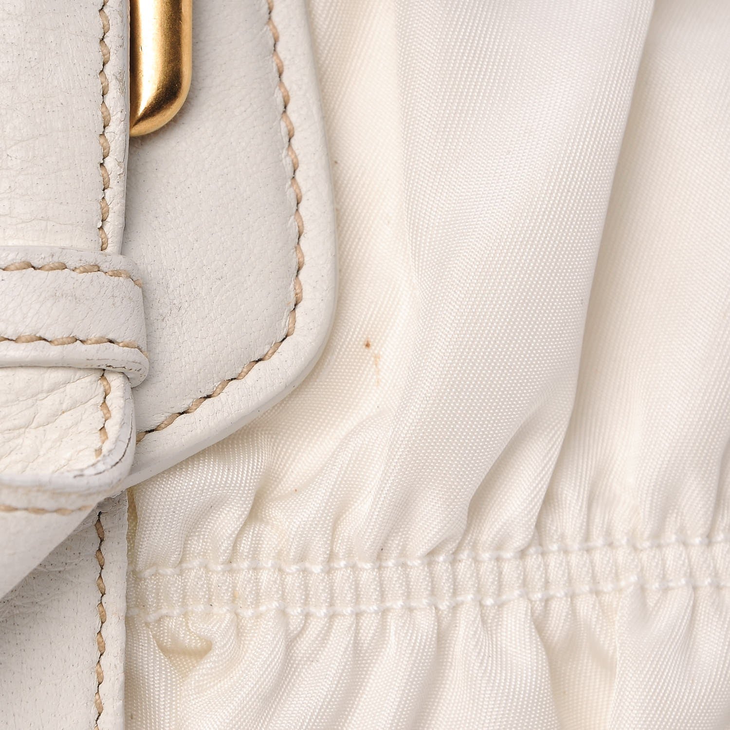 Prada Tessuto Nylon Gaufre Shopping Satchel White 10 of 16