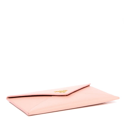Prada Saffiano Metal Envelope Wallet Orchidea 4 of 6