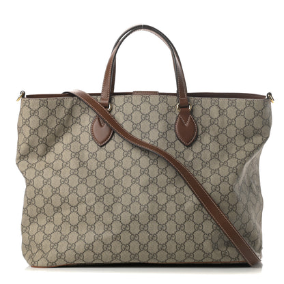 Gucci Soft GG Supreme Monogram Medium Crossbody Tote Beige Cuir 1 of 11