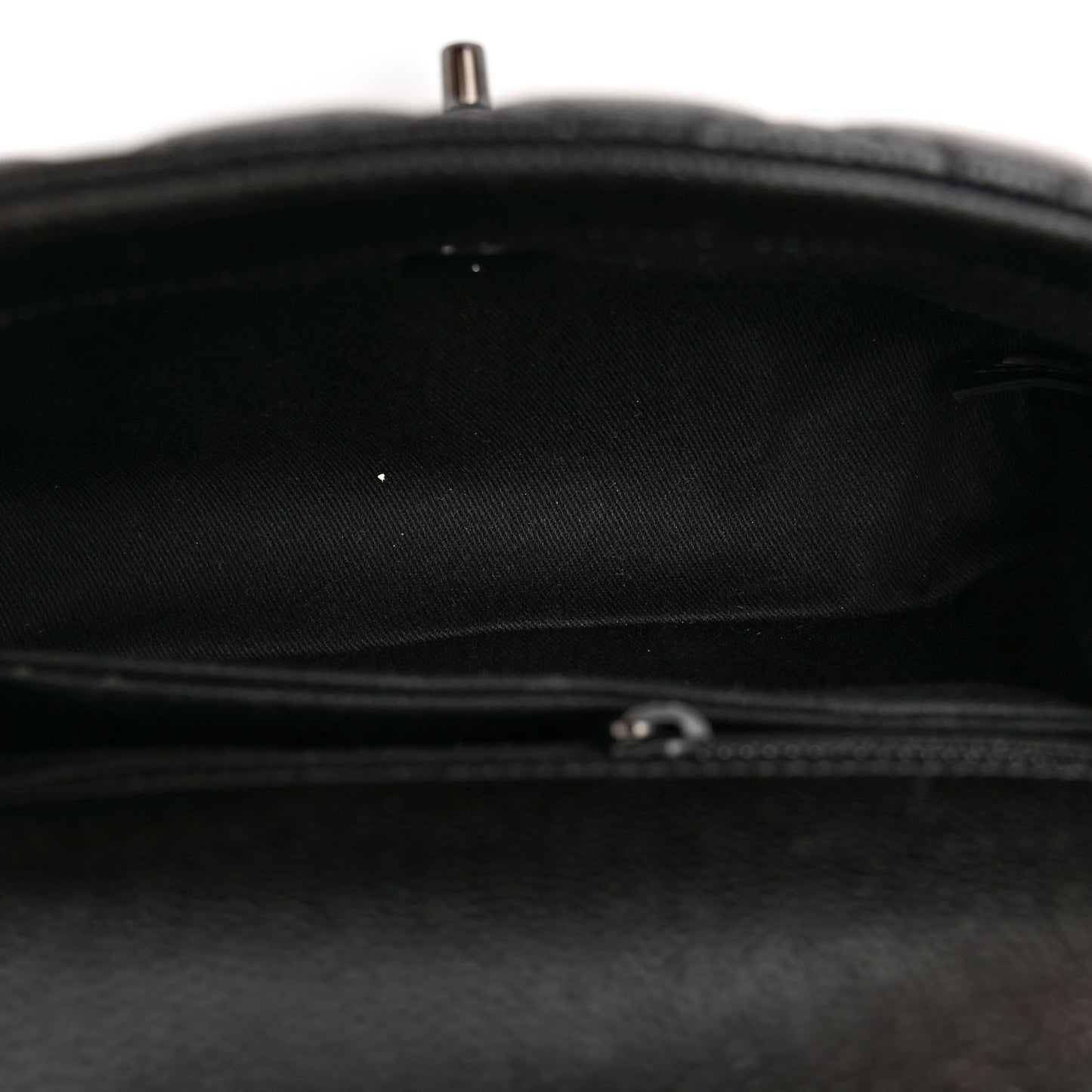 Caviar Quilted Mini Coco Handle Flap So Black