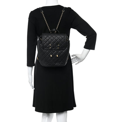 Chanel Caviar Quilted Filigree Backpack Black 2 of 14