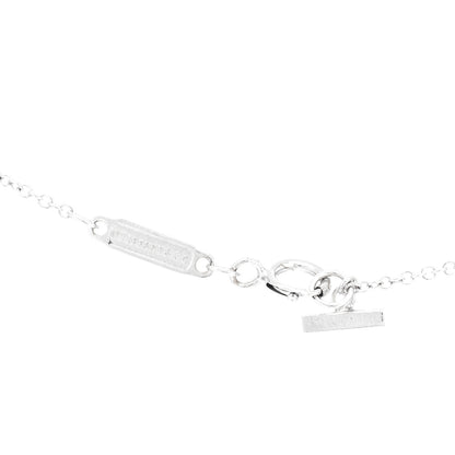 Tiffany 18K White Gold Diamond Mini T Smile Pendant Necklace 4 of 4