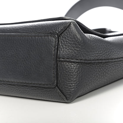 Burberry Grainy Calfskin Embossed Small Messenger Black 11 of 12