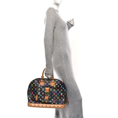 Louis Vuitton Monogram Multicolor Alma GM Black 2 of 9