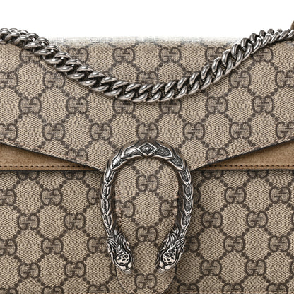 Gucci GG Supreme Monogram Small Dionysus Shoulder Bag Taupe 8 of 10
