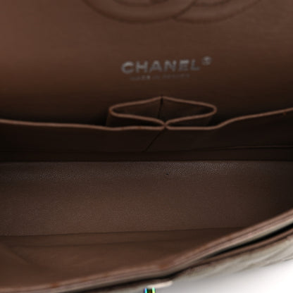 Chanel Iridescent Goatskin Quilted Medium Double Flap Bronze 5 of 10