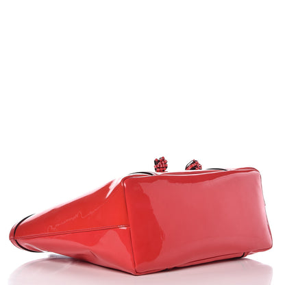 Dolce & Gabbana Vernice Vitello Shopping Tote Red 4 of 7