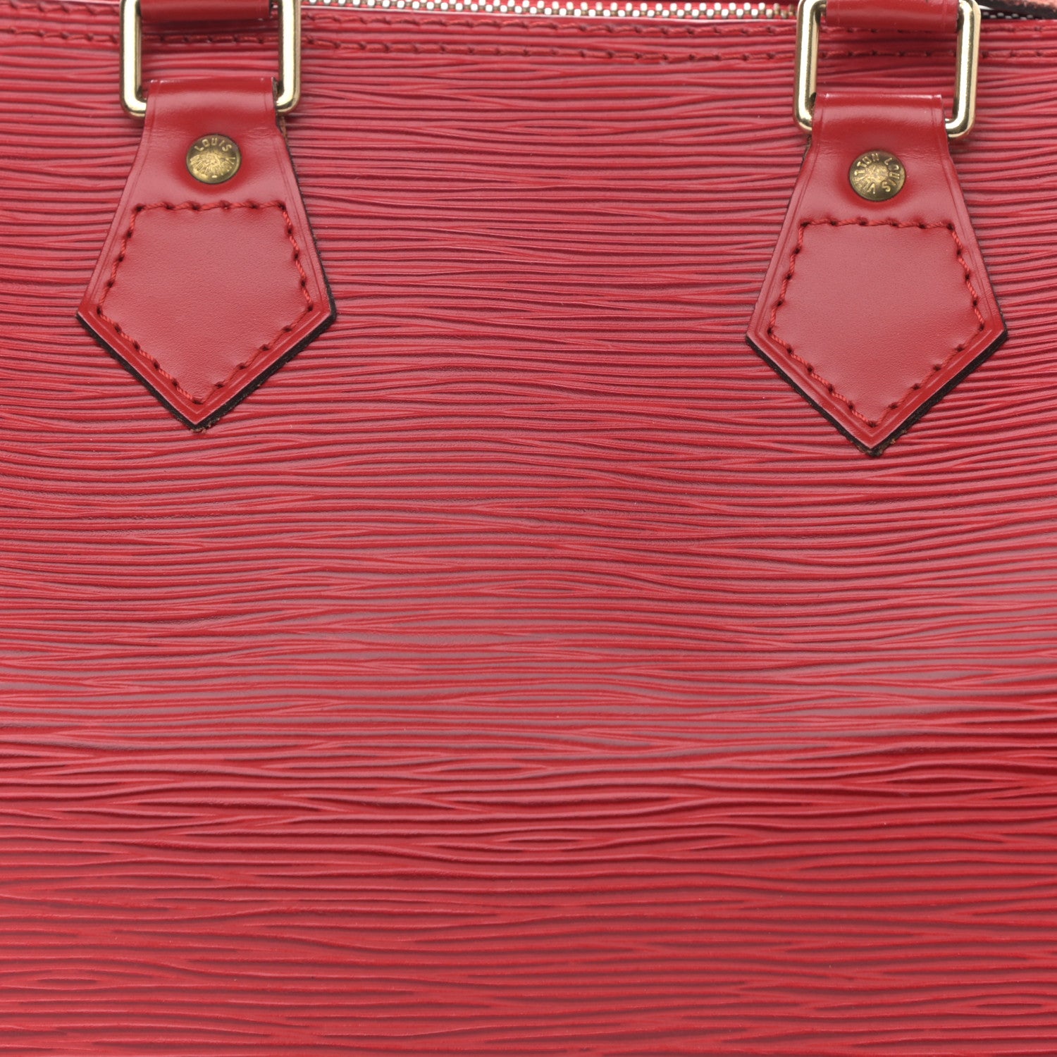 Louis Vuitton Epi Speedy 25 Castillan Red 10 of 10