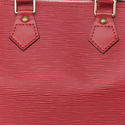 Louis Vuitton Epi Speedy 25 Castillan Red 10 of 10