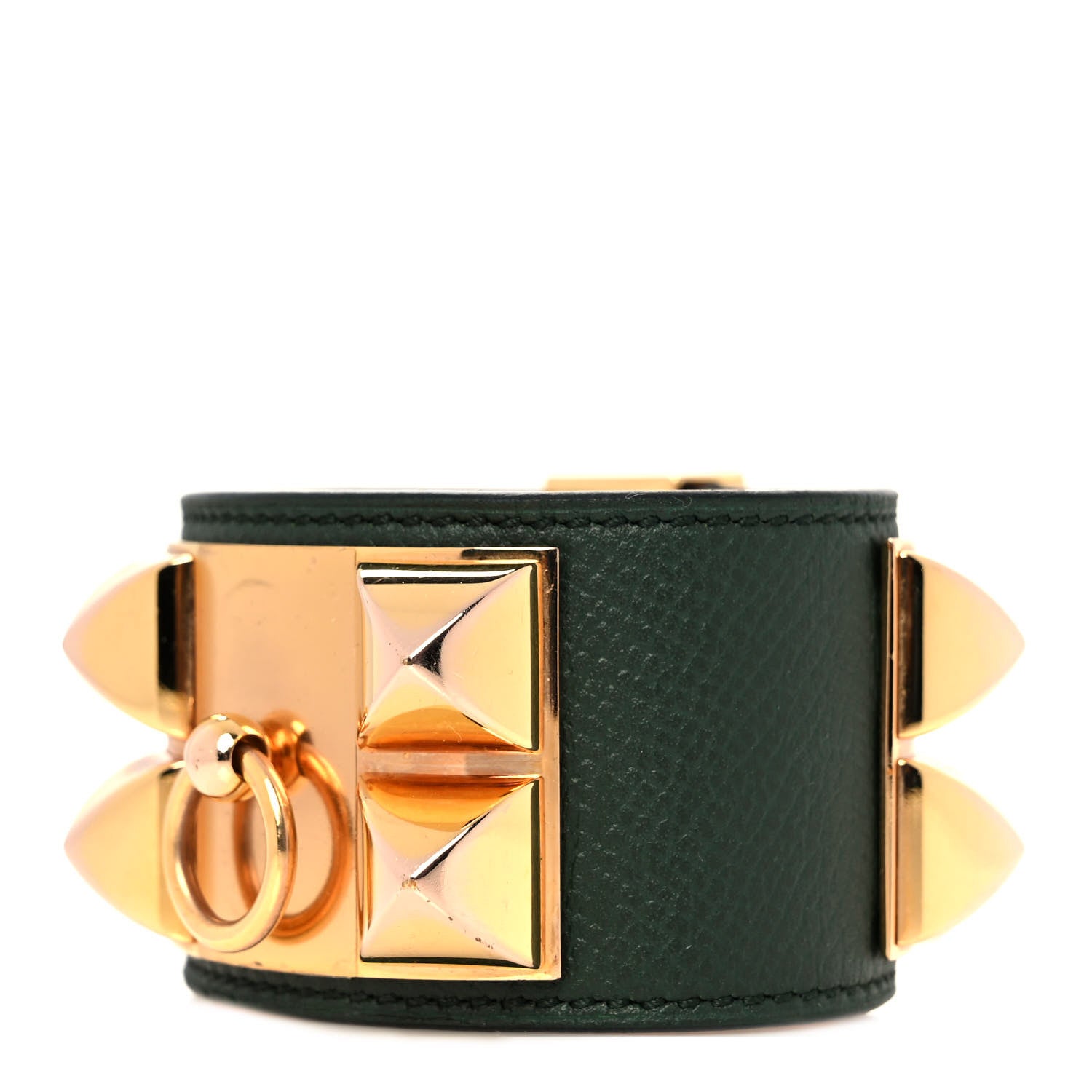 Hermes Epsom Collier De Chien CDC Bracelet S Vert Anglais 1 of 7