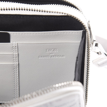 Christian Dior X DANIEL ARSHAM Grained Calfskin Newspaper Messenger White 6 of 14