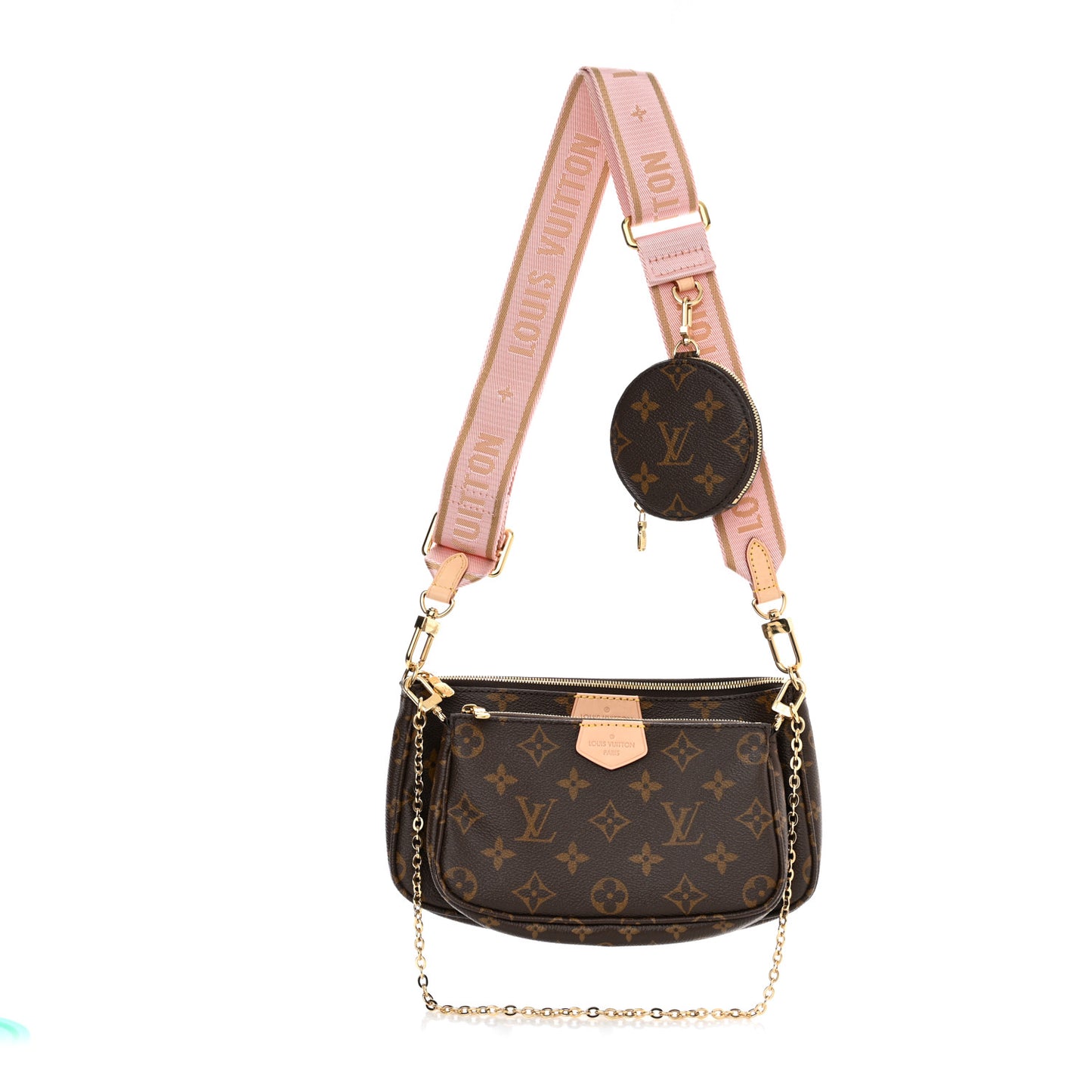Monogram Multi Pochette Accessories Rose Clair