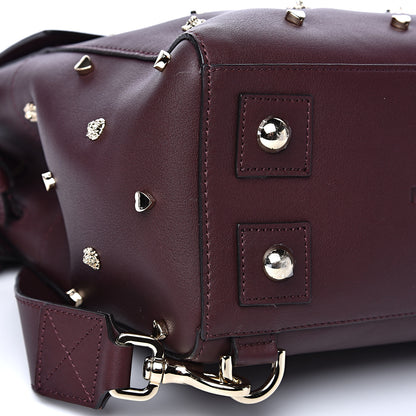 Mulberry Calfskin Studded Medium Cara Delevingne Convertible Satchel Oxblood 7 of 10