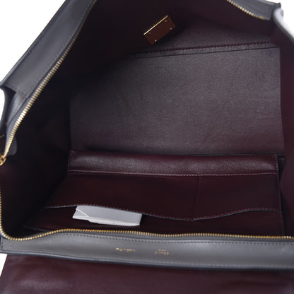Celine Crocodile Embossed Nubuck Medium Trapeze Grey 5 of 18