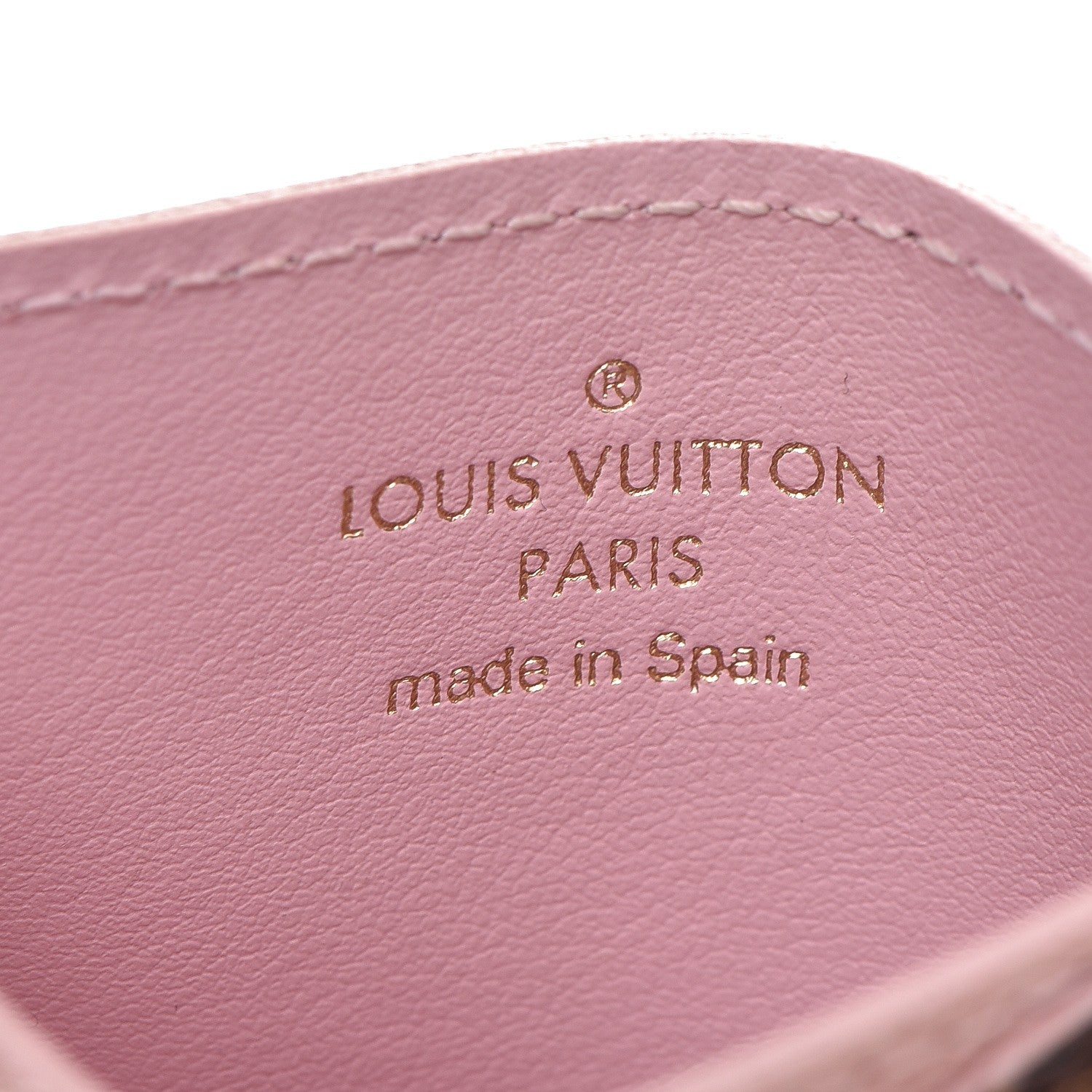 Louis Vuitton Damier Ebene Caissa Card Holder Rose Ballerine 6 of 8