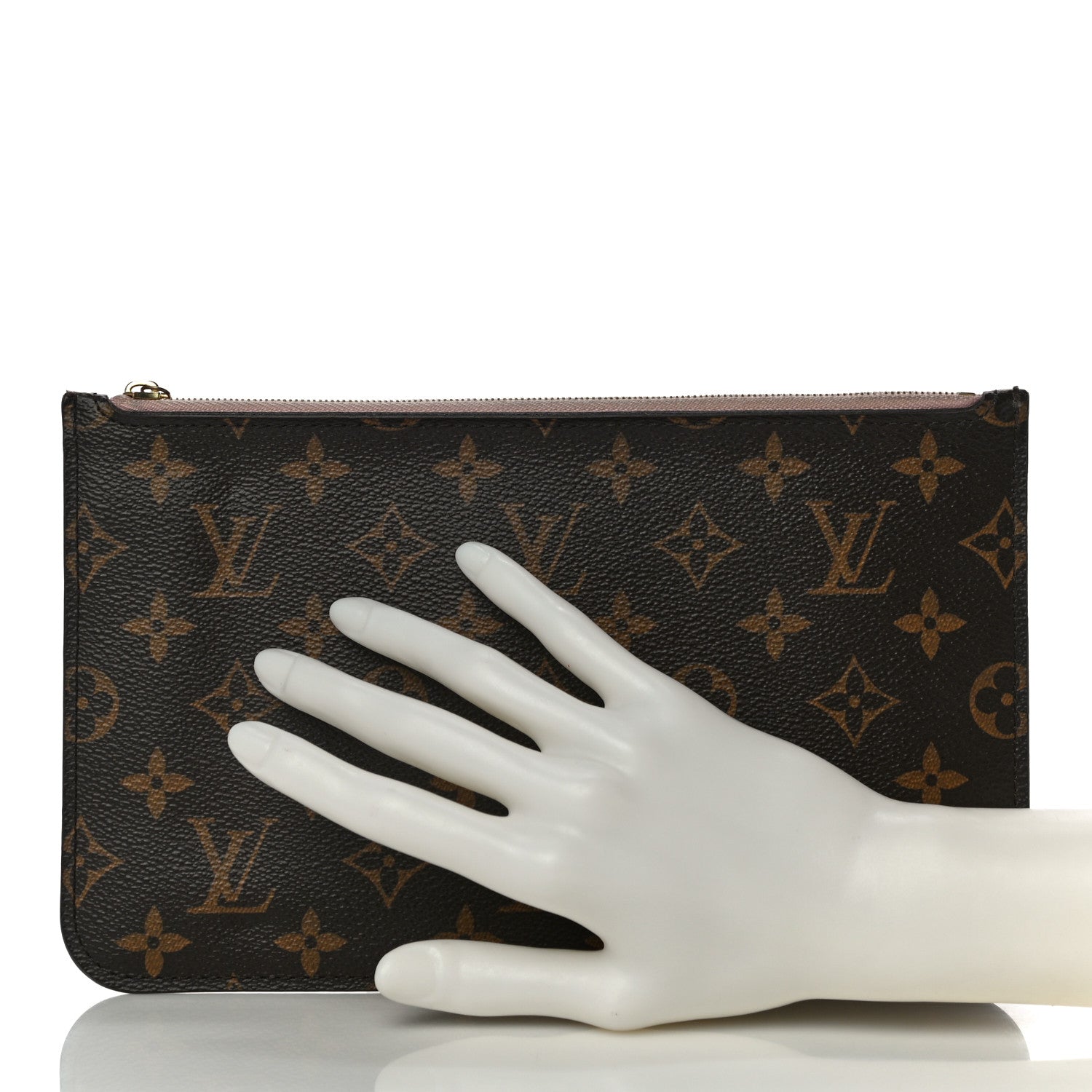 Louis Vuitton Monogram Neverfull MM GM Pochette Rose Ballerine 2 of 13