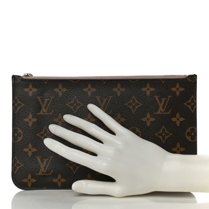 Louis Vuitton Monogram Neverfull MM GM Pochette Rose Ballerine 2 of 13