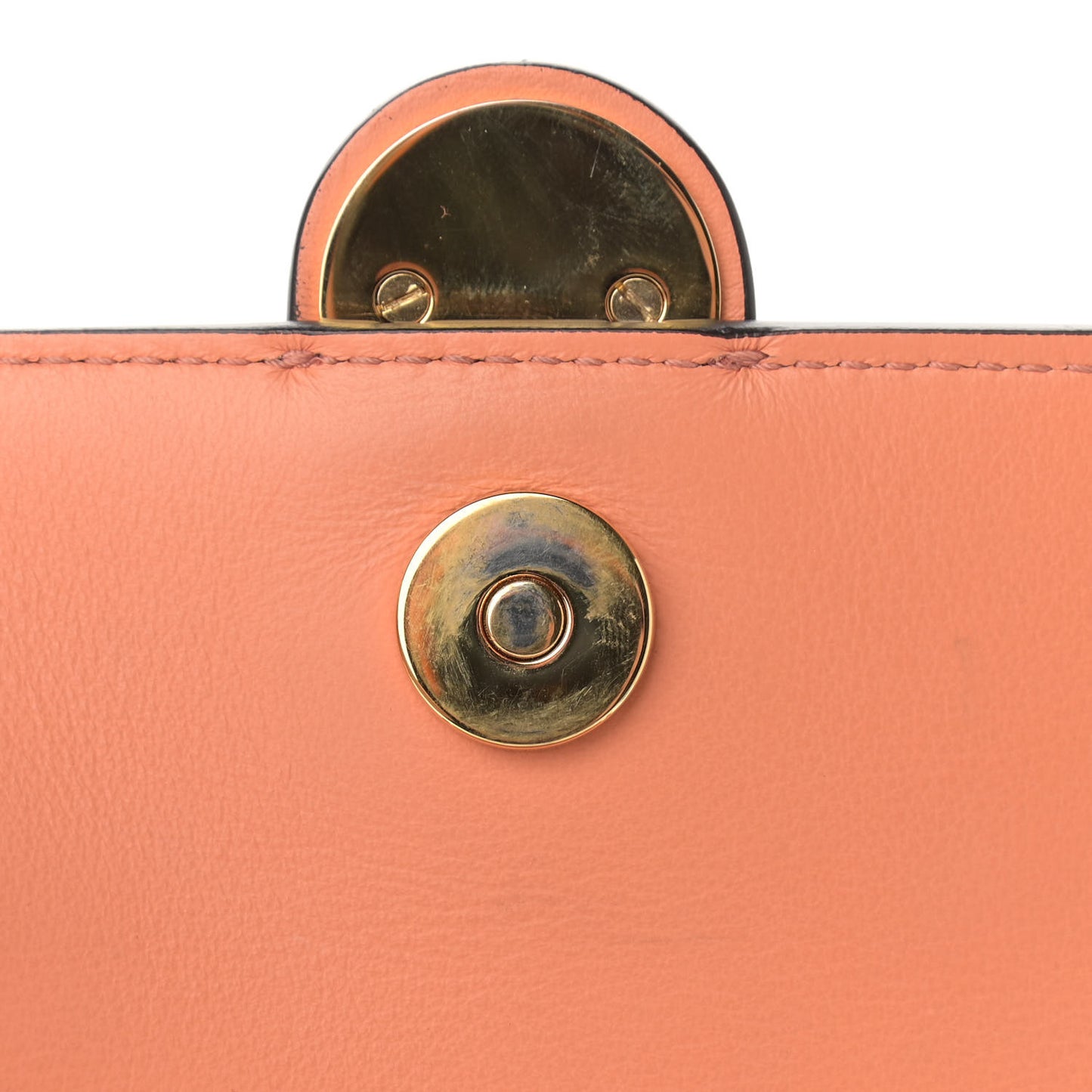 Patent Calfskin Suede Small Tess Bag Autumnal Brown